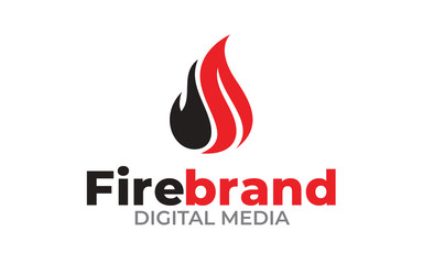 Creative of fire flame brand logo design