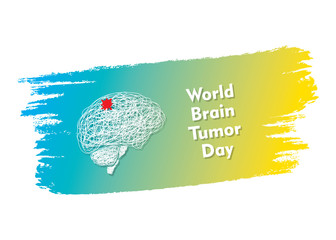 World Brain Tumor Day Vector