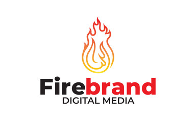 Obraz premium Creative of fire flame brand logo design