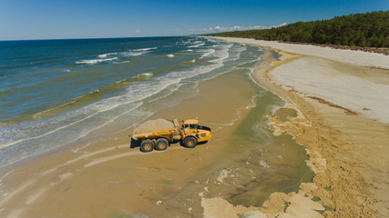 Przekop Mierzei Wiślanej z drona © Marcin