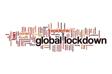 Global lockdown cloud concept