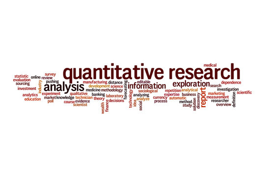 Quantitative Research Cloud Concept