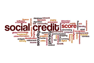 Social credit cloud concept