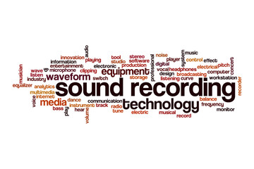 Sound recording cloud concept
