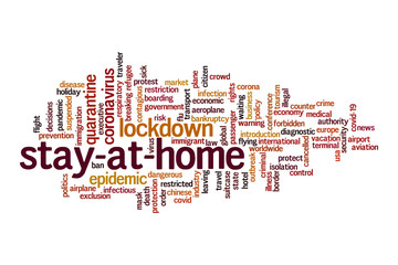 Stay-at-home cloud concept