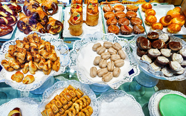 Collection of handmade biscuits and sweets in Bern reflex
