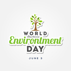 Happy World Environment Day Vector Design Illustration For Celebrate Moment