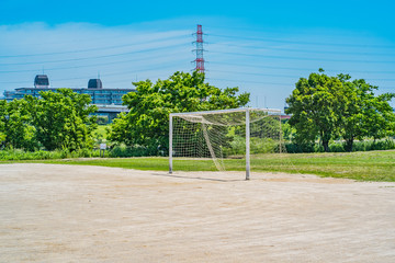 東京 荒川河川敷のサッカー場 ~ Arakawa Riverbed, Tokyo, Japan ~ © 拓也 神崎