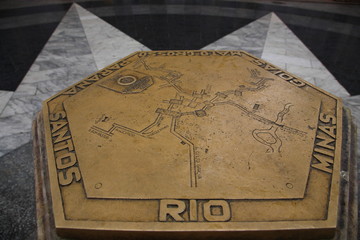 Ground zero of the city of Sao Paulo, Brazil