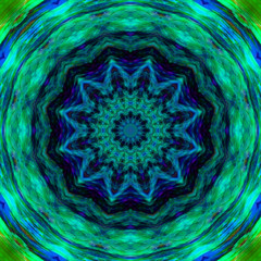 Mandala - Abstrait - Turquoise - Bennydoscope