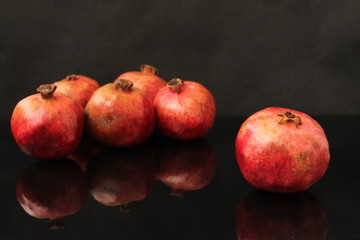 Fototapeta na wymiar diet food fresh fruit healthy juicy natural organic pomegranate pomegranate vegetarian vitamins