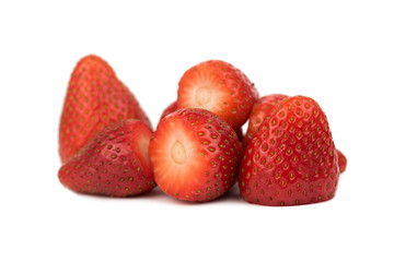 fresh strawberry without green stalk