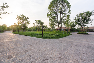 road in city park