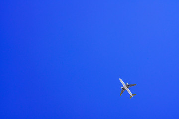 air plane in the background of blue sky