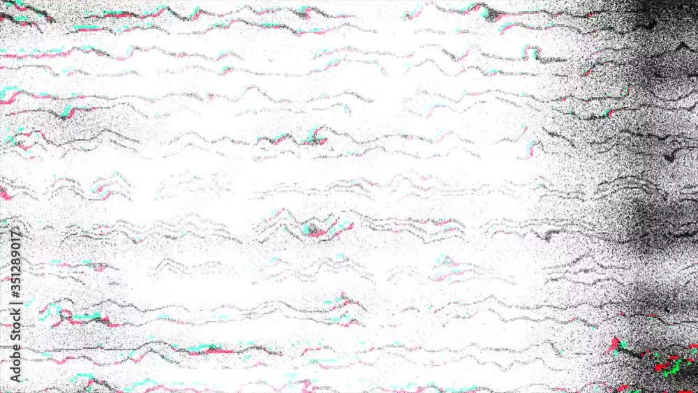 Aufkleber rgb noise lines waves flickering running glitch background