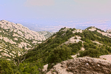 Fototapeta na wymiar view from the top of the mountain