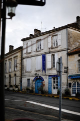 Streetview of a medieval  french town 