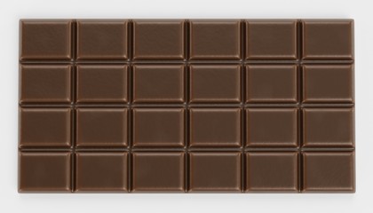 Realistic 3D Render of Chocolate Bar