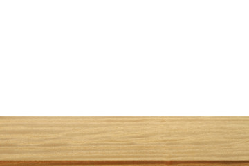 Light brown wood table top for product display