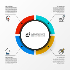 Infographic design template. Creative concept with 4 steps