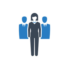 Business leadership icon