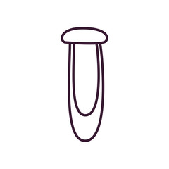 chemistry tube line style icon vector design