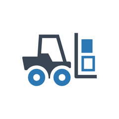 Fork truck icon