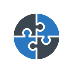 Puzzle solution making icon