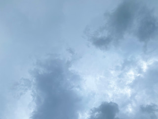 Sky background, Cloud formation during the rainy season, rainy season in the period is cool and humid.