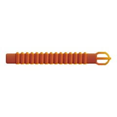 Safari cartridge belt icon. Cartoon of safari cartridge belt vector icon for web design isolated on white background