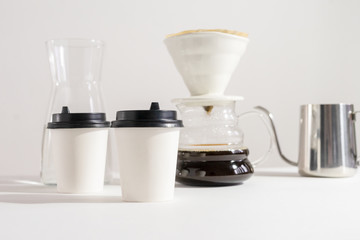 Coffee v60 brewing 