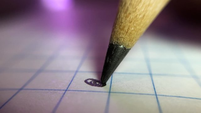 super macro shot of pencil drawing square