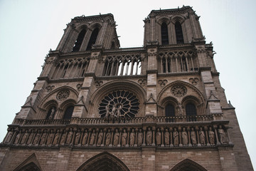 Fototapeta na wymiar notre dame cathedral paris france