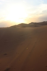Obraz na płótnie Canvas 気軽にサハラ砂漠が体験できる　メルズーガ（モロッコ）