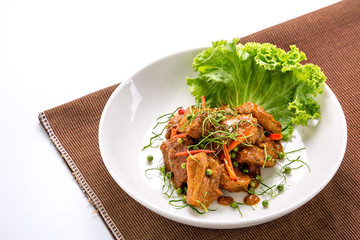 Stir fried pork spicy
