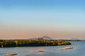 Fish Cages on The Estuary