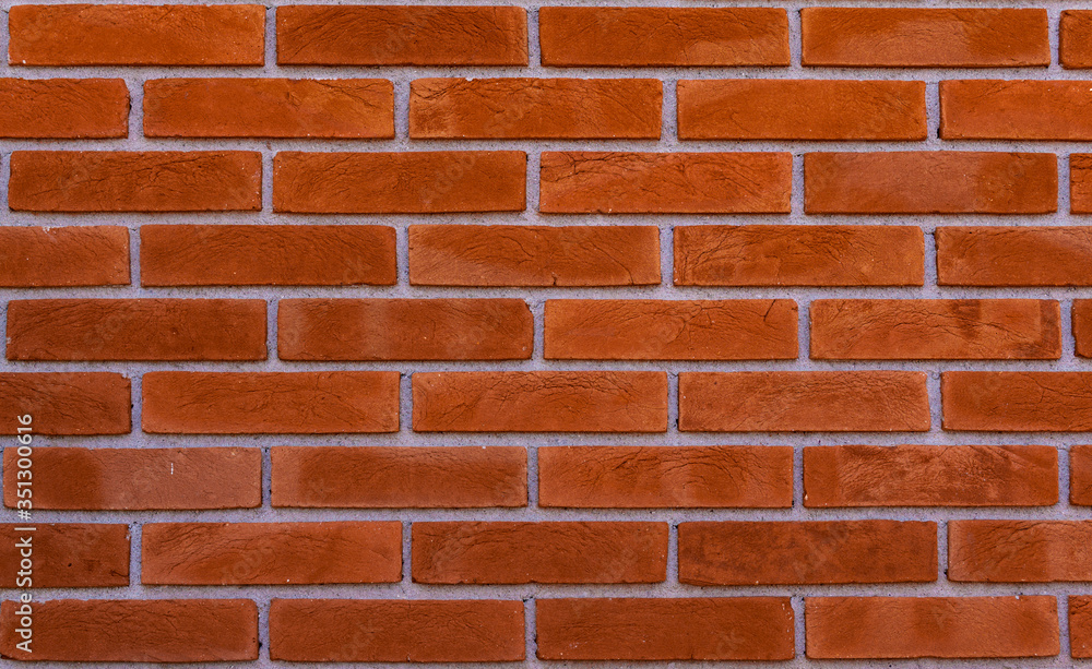 Wall mural Perfect Orange Brick Wall Background