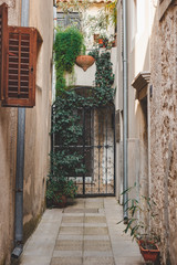 narrow street in old town
