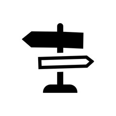 Direction sign icon