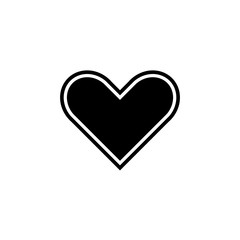 Love heart best icon vector design template