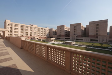 New Delhi, Delhi/India- May 20 2020: Building of the residential quarters.