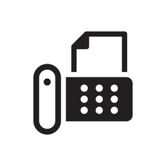 Fax machine icon