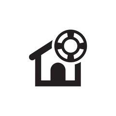 Obraz premium Home security icon