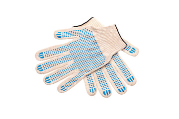 Fabric gloves for construction work