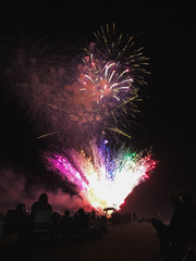 Fototapeta na wymiar Fireworks on 4th of July