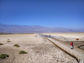 Badwater in Death Valley National Park in the afternoon, USA