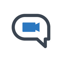Fototapeta premium Video chat icon