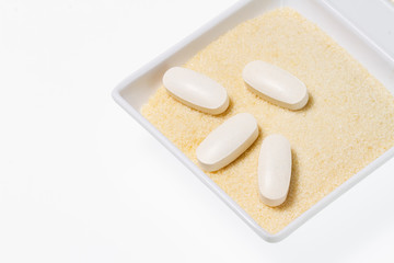 Hydrolyzed and tablet collagen