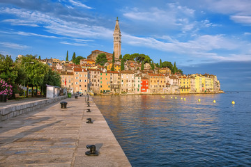 Rovinj old town, popular travel destination in Croatia