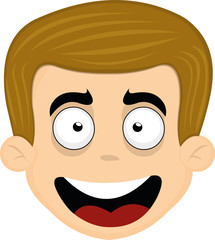 Vector illustration of the face of a nice man